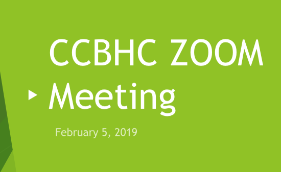 CCBHC Zoom Meeting