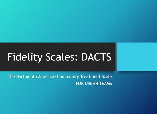 Fidelity Scales: DACTS